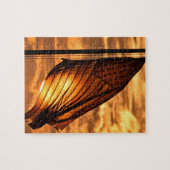 USA Flag bei Sunset - 8x10 - 110 Stk. Jigsaw Puzzl Puzzle (Horizontal)