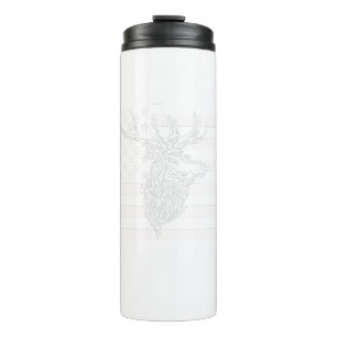 USA Flag Best Buckin' Papa Ever Deer Junting Vater Thermosbecher