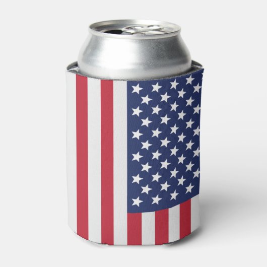 USA Flag Beverage Cooler - American Bald Eagle Dosenkühler (Kanne Vorderseite)