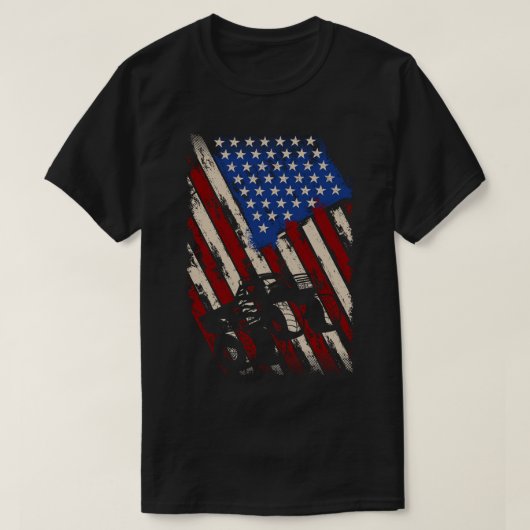 USA Flag Big Monster Size Cars Big Style Truck The T-Shirt (Design vorne)