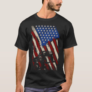 USA Flag Big Monster Size Cars Big Style Truck The T-Shirt