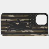 USA Flag Bigfoot Bottomland Camouflage Case-Mate iPhone Hülle (Rückseite (Horizontal))