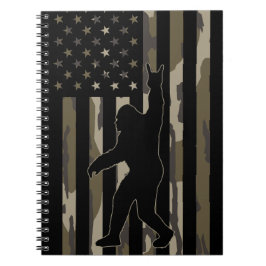 USA Flag Bigfoot Bottomland Camouflage Notizblock