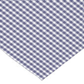 USA Flag Blue and White Gingham Checked Kurzer Tischläufer (Ecke)