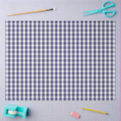 USA Flag Blue and White Gingham Checked Seidenpapier (Basteln)