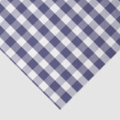 USA Flag Blue and White Gingham Checked Seidenpapier (Ausschnitt)