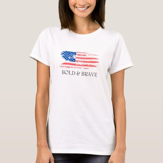 USA FLAG BOLD & BRAVE SHIRT (Vorderseite)