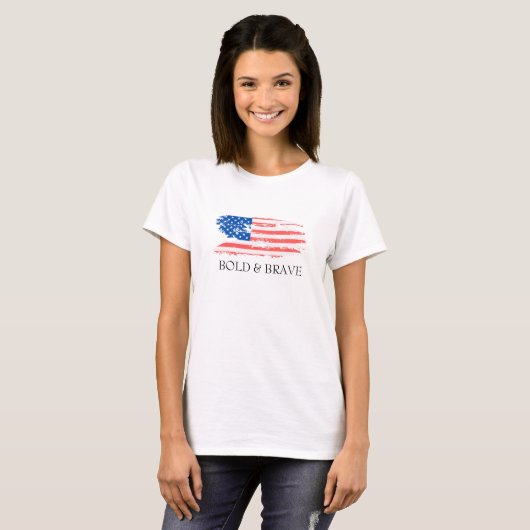 USA FLAG BOLD & BRAVE SHIRT (Vorne ganz)