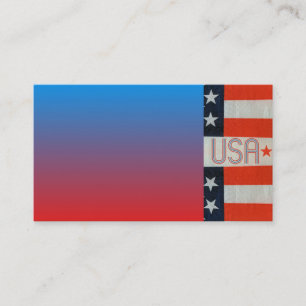 USA Flag Business Card Visitenkarte