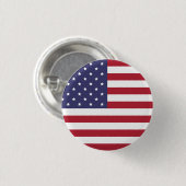 USA Flag Button Button - American Patriotic Abzeic (Vorne & Hinten)