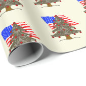 USA Flag Camouflage Weihnachten Geschenkpapier (Rolleneckpunkt)