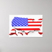 USA Flag Canvas Druckbild Leinwanddruck (Vorderseite)