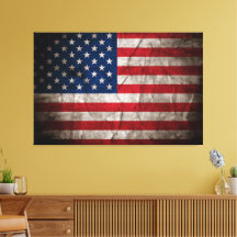 USA Flag Canvas Druckbild