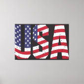 USA Flag Canvas Druckbild Leinwanddruck (Vorderseite)