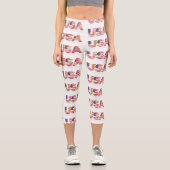 USA Flag Capri Leggings (Vorderseite)
