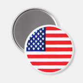 USA Flag Circle Tdhe MUSEUM Zazzle Magnet (Vorderseite/Rückseite)
