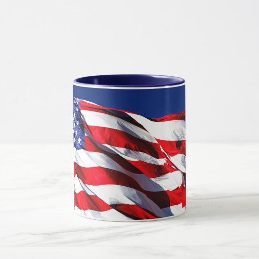 USA Flag Coffee Tasse (Zentrum)