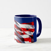 USA Flag Coffee Tasse (VorderseiteRechts)