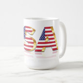 USA Flag Coffee Tasse (VorderseiteRechts)