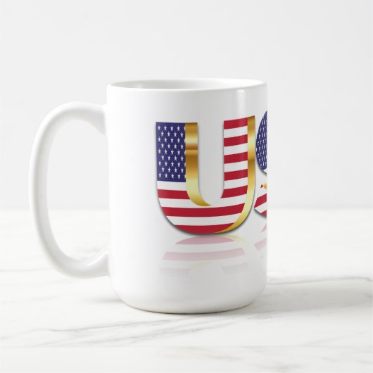 USA Flag Coffee Tasse (Links)