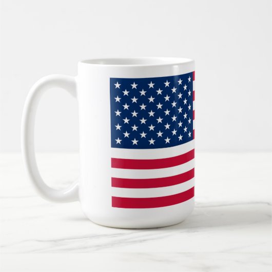 USA Flag Coffee Tasse American Patriotic (Links)