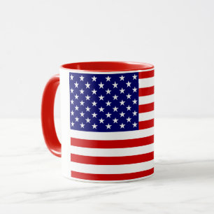 USA Flag Combo-Ringer-Tasse Tasse