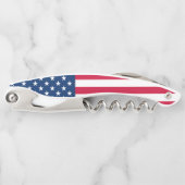 USA Flag Corkschraube Kellnermesser (Vorderseite)