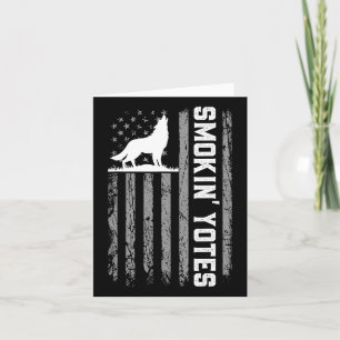 Usa Flag Coyote Jagd Smokin Yotes 4. Juli P Karte