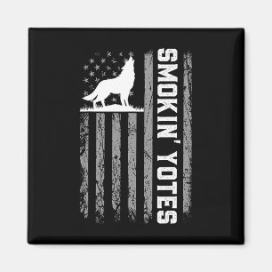 Usa Flag Coyote Jagd Smokin Yotes 4. Juli P Magnet