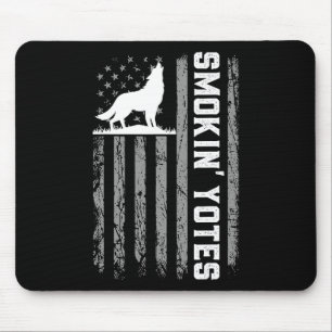 Usa Flag Coyote Jagd Smokin Yotes 4. Juli P Mousepad