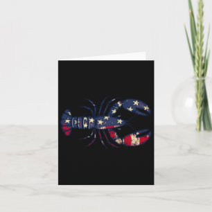 Usa Flag Crawfish Season 4. Juli Crawfish Boil Karte