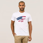 USA Flag Crewneck Shirt - Patriotisches Baumwolle- (Vorne ganz)