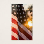 USA Flag Cross Sympathy Funeral Prayer Card (Vorderseite)