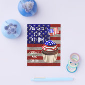 USA Flag Cupcakes Pattern Flyer (Einzeln)