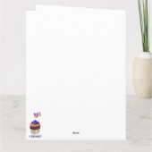 USA Flag Cupcakes Pattern Karte (Rückseite)