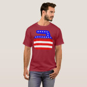 USA Flag Curling Stone Patriotic Curling Gift T-Shirt (Vorne ganz)