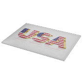 USA Flag Cutting Board Schneidebrett (Ecke)