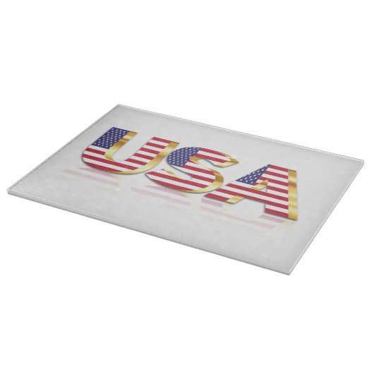 USA Flag Cutting Board Schneidebrett (Ecke)