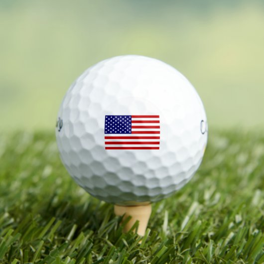 USA Flag cwb gbcnt Golfball (Insitu T-Shirt)
