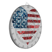 usa Flag Dartscheibe (Vorderseite Links)
