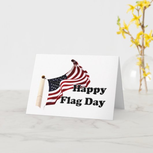 USA Flag Day Karte (Gelbe Blume)