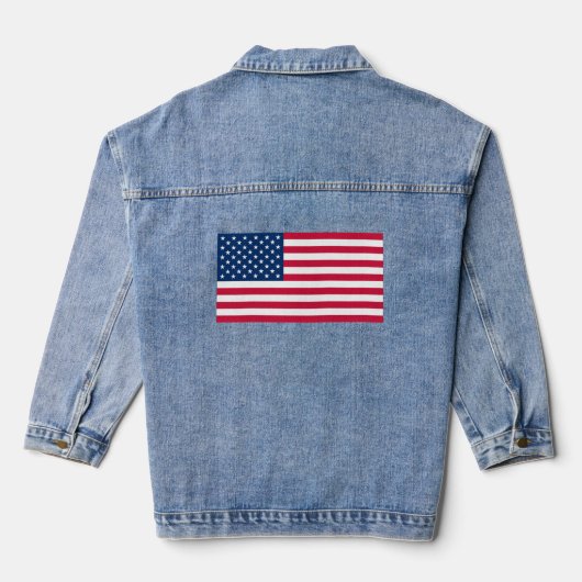 USA Flag Denim Jacket - Patriotic Jeansjacke (Rückseite)