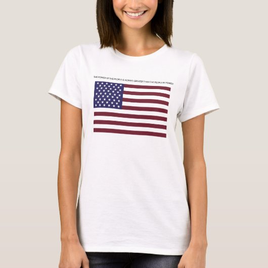 USA - FLAG - DER POWER DER MENSCHEN T-Shirt (Vorderseite)
