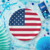 USA Flag Design 4. Juli Party Pappteller (Party)