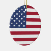 USA Flag Design Keramik Ornament (Rechts)