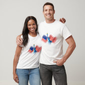 USA Flag Design T-Shirt (Unisex)