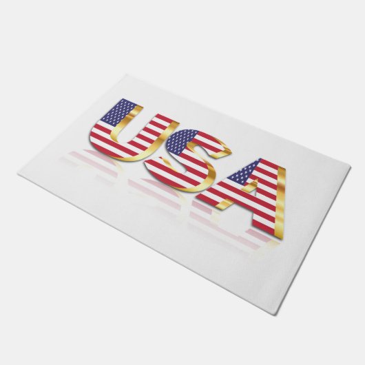 USA Flag Doormat Fußmatte (Schrägansicht)