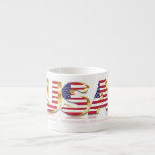 USA Flag Espresso Cup-USA Espressotasse (Vorderseite)