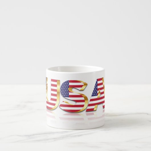 USA Flag Espresso Cup-USA Espressotasse (Vorderseite)