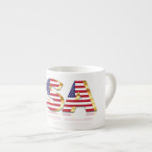 USA Flag Espresso Cup-USA Espressotasse (Vorderseite Rechts)